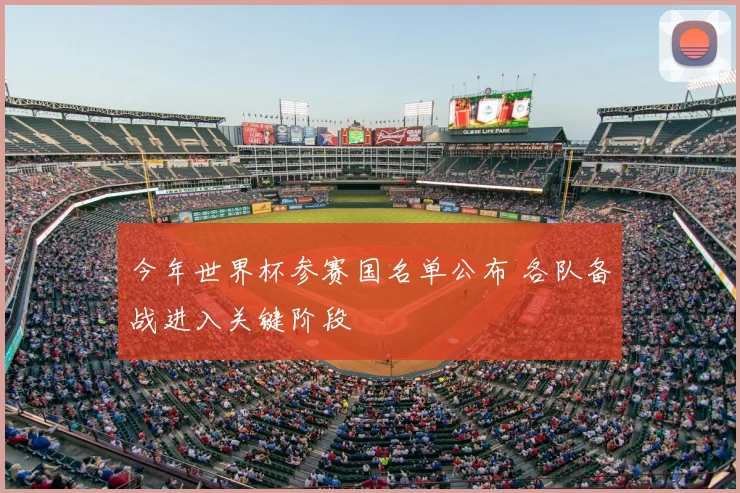 今年世界杯参赛国名单公布 各队备战进入关键阶段