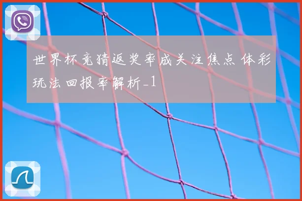 世界杯竞猜返奖率成关注焦点 体彩玩法回报率解析_1
