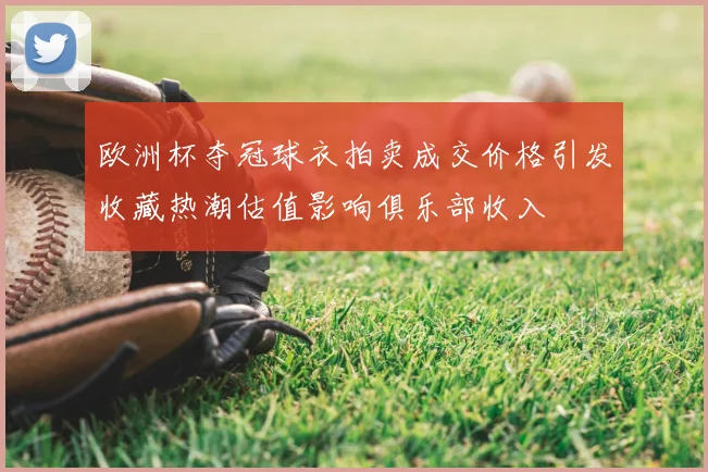 欧洲杯夺冠球衣拍卖成交价格引发收藏热潮估值影响俱乐部收入